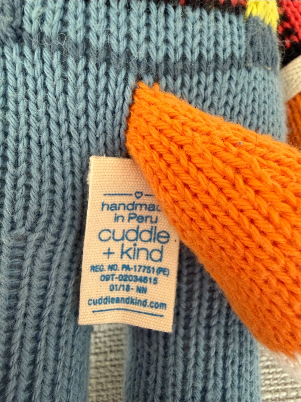 Cuddle+Kind Wyatt the fox little (13inch) doll - Picture 2 of 7